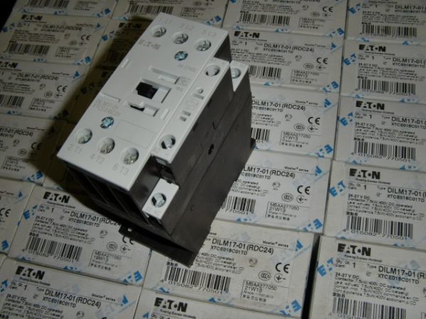DILM17-01(RDC24) Schütz 24VDC-27VDC 3pol. AC3: 7,5KW, mit HK 1Ö